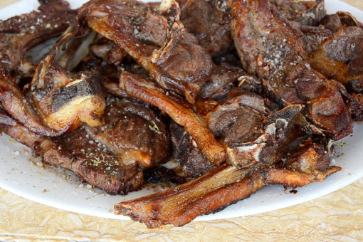 Mutton ribs on charcoal grill recipe